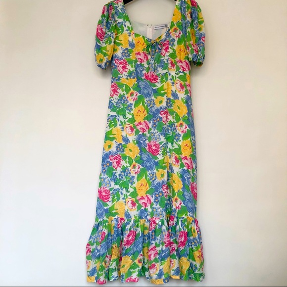 Faithfull The Brand Gabriela midi dress - NEW - Picture 2 of 10